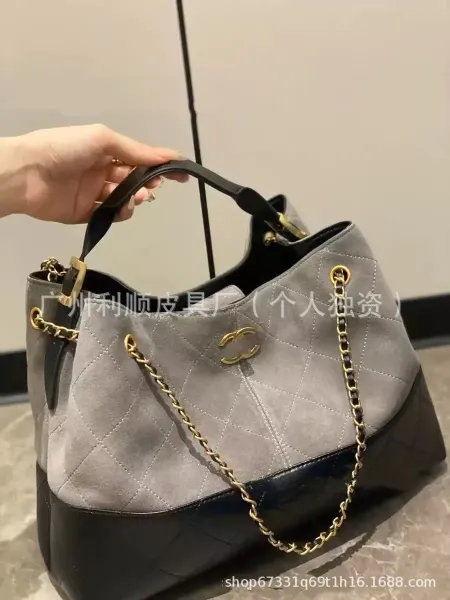 Chanel-inspired Quilted Hobo Bag in Black, Gray, Burgundy, and Beige - 10