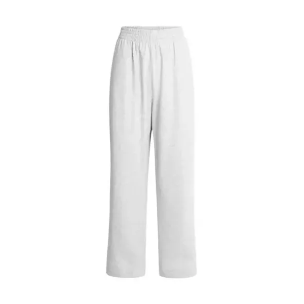 Design Wide-Leg Cropped Pants White - 8