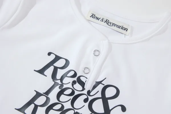 Rose & Resurrection Rest & Recreation White Graphic T-Shirt - 26
