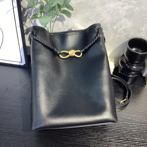 Bottega Veneta The Knot Bucket Bag Chocolate Brown Leather - 13