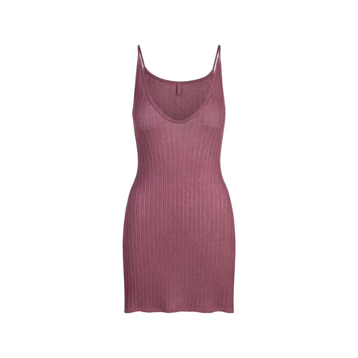 GRA Ribbed Knit Cami Top Brown - 5