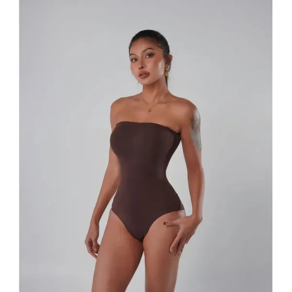 Saint Tears Cut-Out Bodysuit Beige Dress - 3