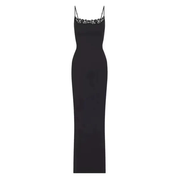 Saint Tears Lace-Trimmed Slip Dress in Powder Blue - 16