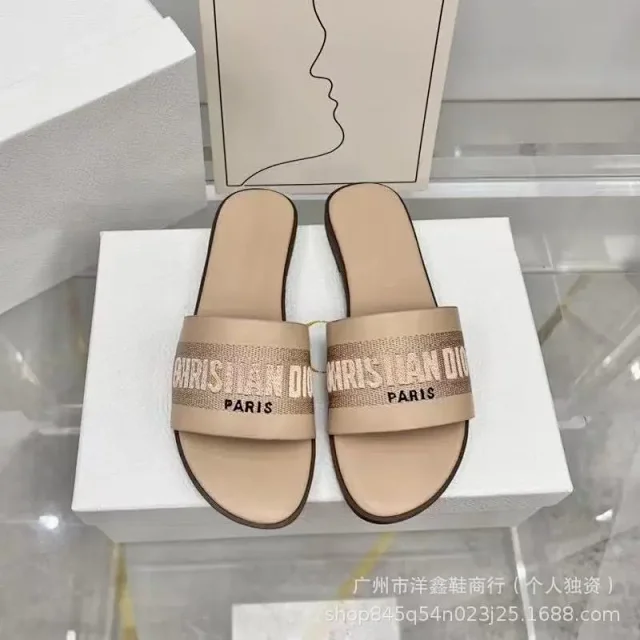 Dior Sandals Logo Strap Flat Slide product detail image 8