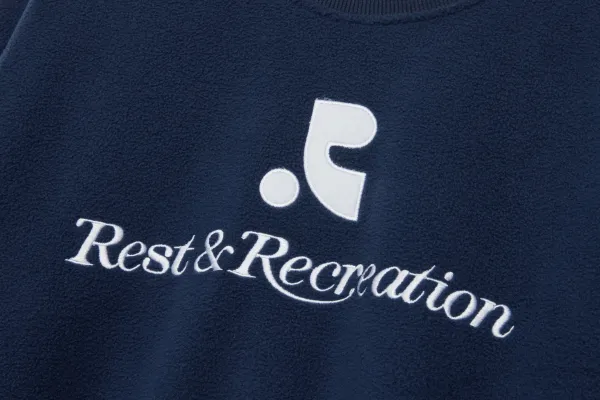 Rest & Recreation Logo Crewneck Sweatshirt Light Blue - 21