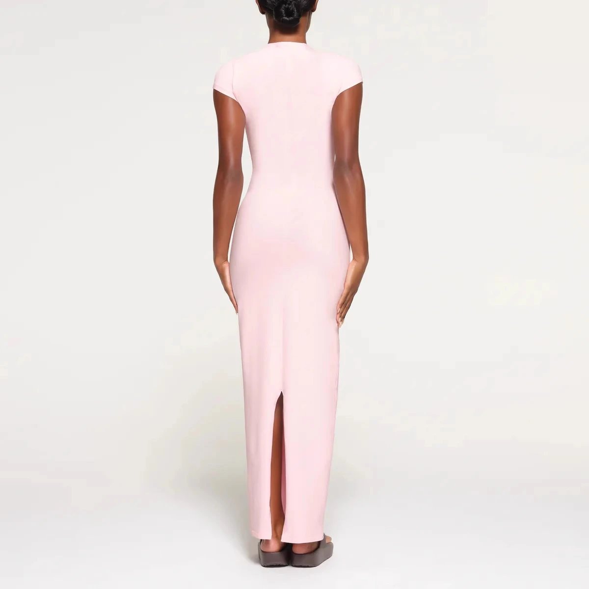 Saint Tears Minimalist Midi Dress Gray - 7