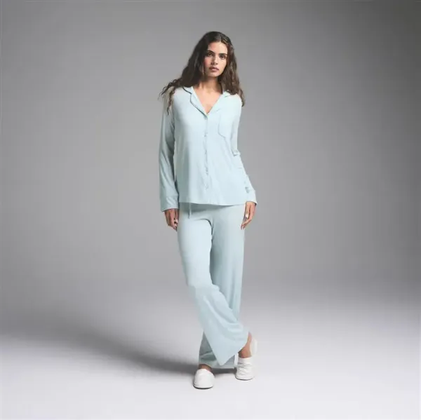 Sleepwear Set Red Festive Print Pajama Set - 10