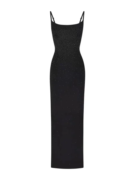 Saint Tears Crystal-Embellished Nude Slip Dress - 9