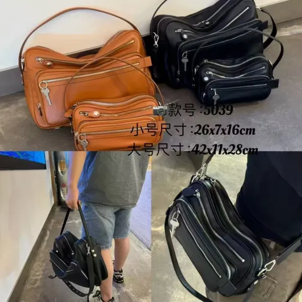 Balenciaga Hourglass Mini Black Leather Handbag - 5