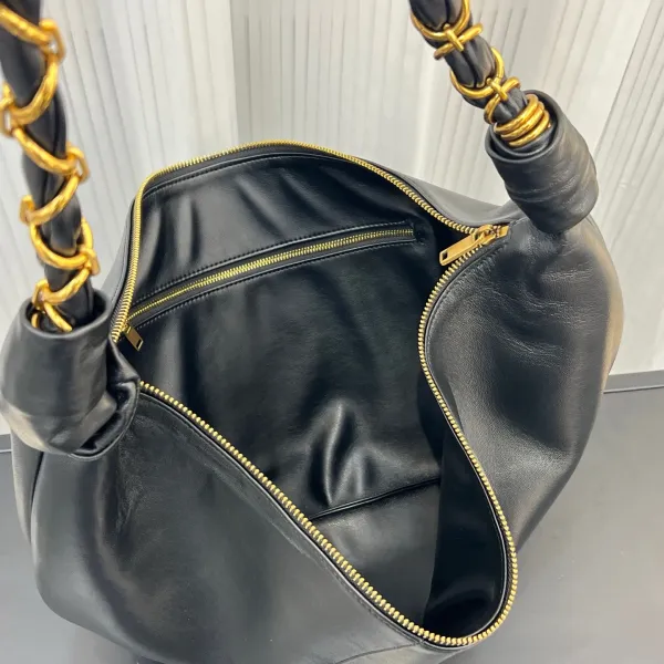 Bottega Veneta The Pouch Hobo Bag Black - 17