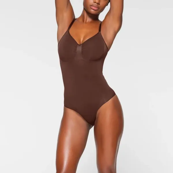 Saint Tears Ruched Bust One-Piece Swimsuit Brown - 5