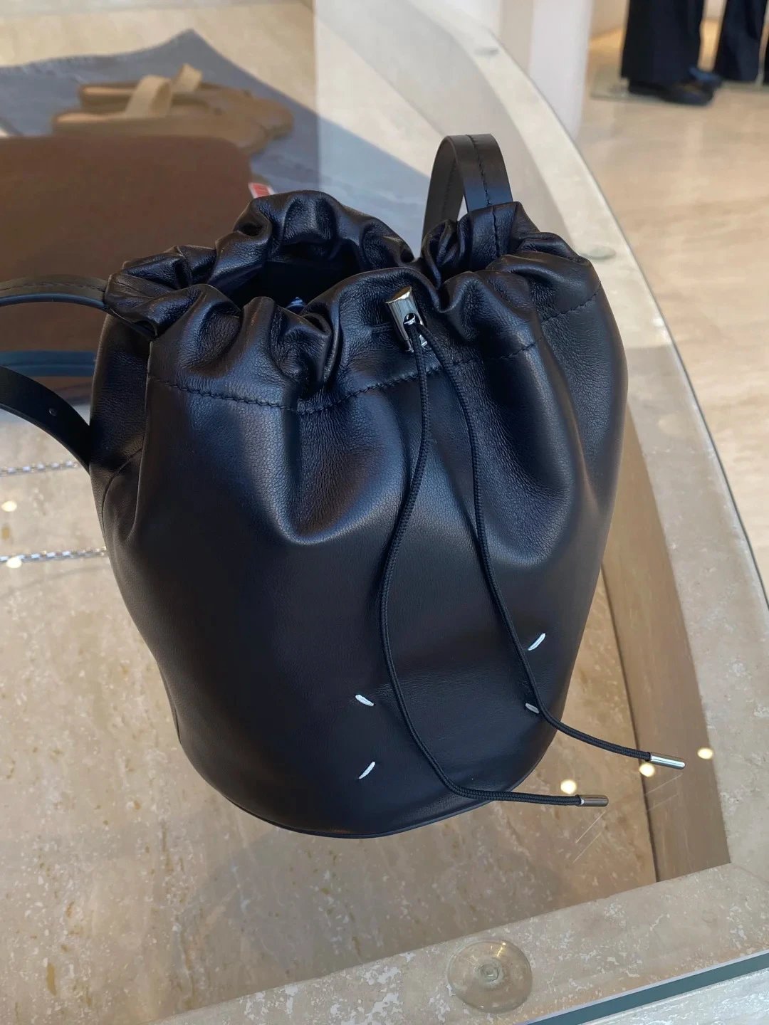 Maison Margiela Glam Slam Bucket Bag Black - 6
