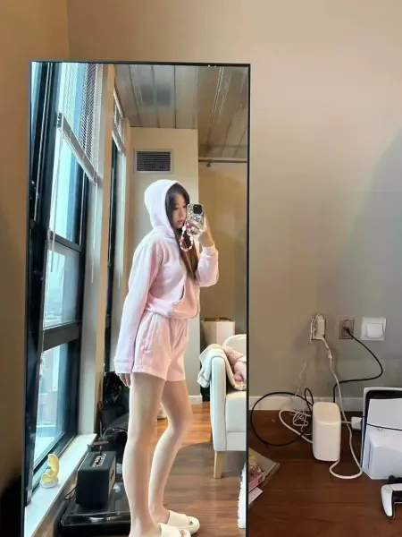 Design Wide-Leg Sweatpants Pink - 11