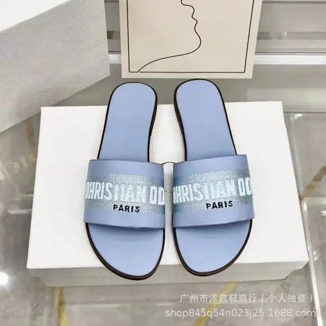 Dior Sandals Logo Strap Flat Slide product detail image 12