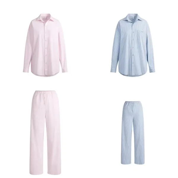Off-White Striped Oversized Shirt Blue - 2