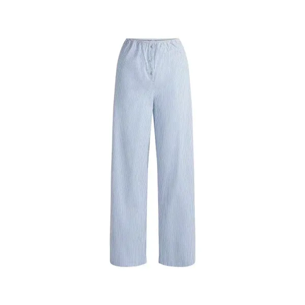 Off-White Striped Oversized Shirt Blue - 10