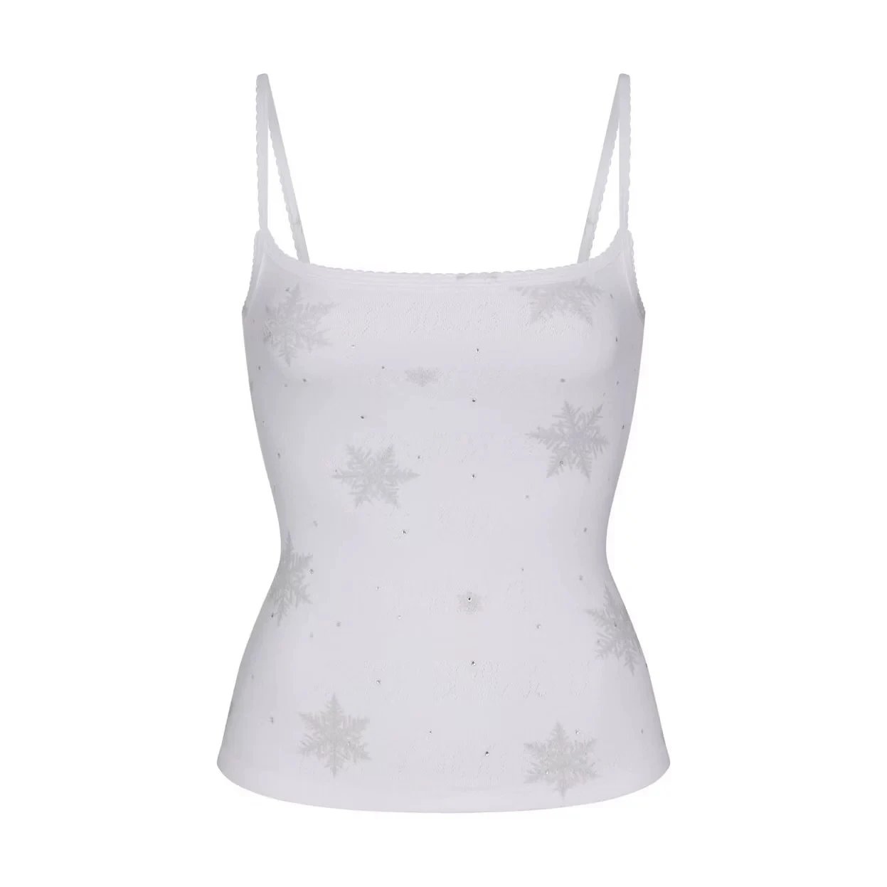 Imposter London Snowflake Embroidered Henley Base-Layer White - 6