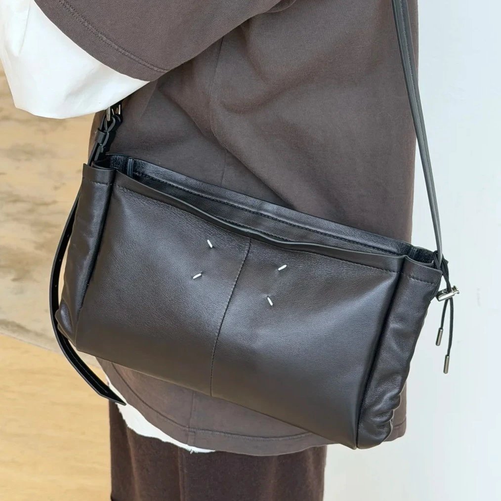 Leather Envelope Crossbody Bag