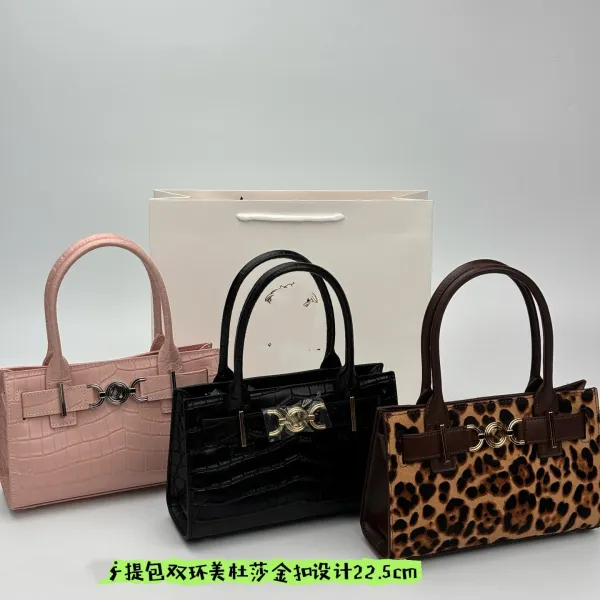 Versace La Medusa Mini Bag Black Croc-Embossed Leather Handbag - 4