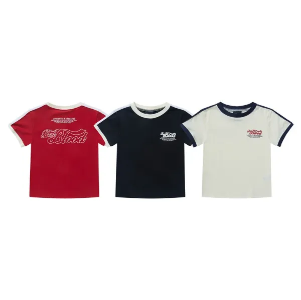 Saint Tears Blood Logo Ringer Tee Red - 3