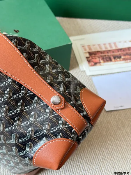 Goyard Saint Louis Mini in Olive Green Canvas Hobo Bag - 6