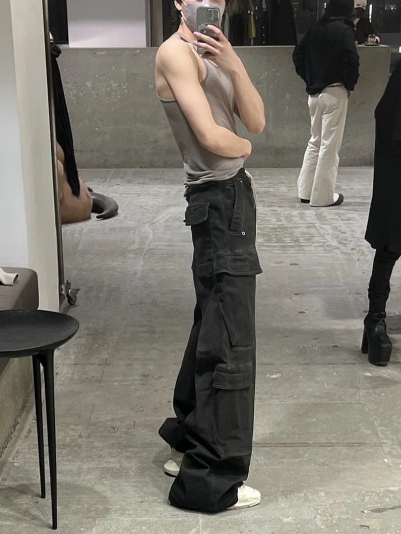 15PYCLAB Cargo Pants Distressed Gray Pants - 7