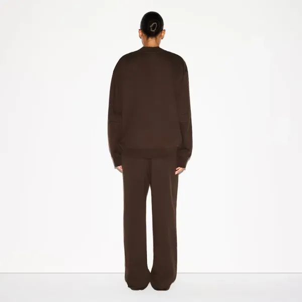 Off-White V-Neck Cropped Sweatshirt Black - 12