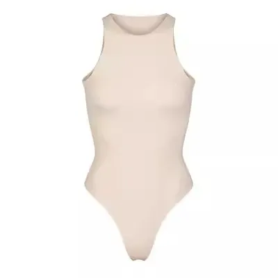 Black High-Neck Sleeveless Bodysuit - 8