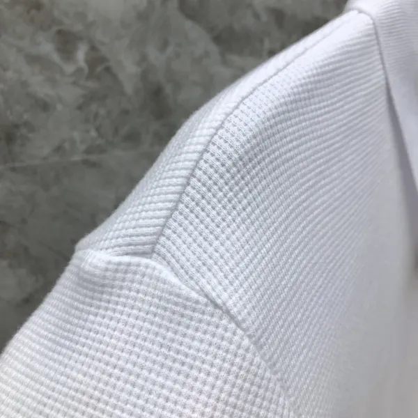 Thom Browne Classic Four-Bar Stripe Gray Knit Polo - 8