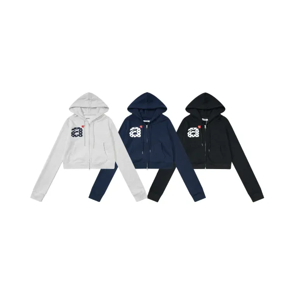 Comme des Garçons Play Polka Dot Heart Hoodie Navy - 2
