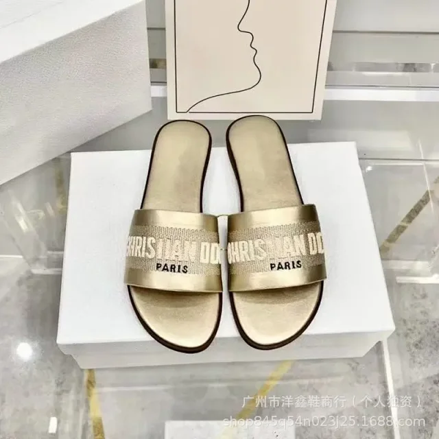Dior Sandals Logo Strap Flat Slide product detail image 10