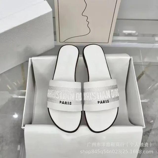 Dior Sandals Logo Strap Flat Slide product detail image 2