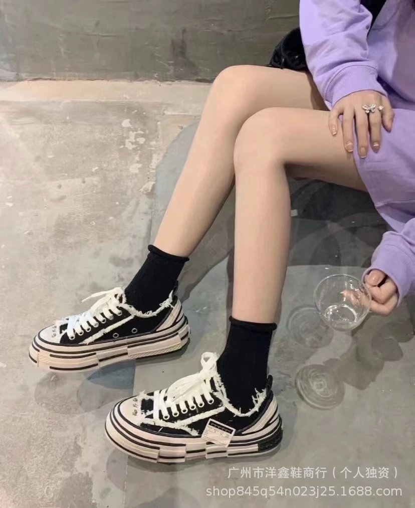 Off-White x VETEMENTS Deconstructed Canvas Chunky Sneakers White - 3