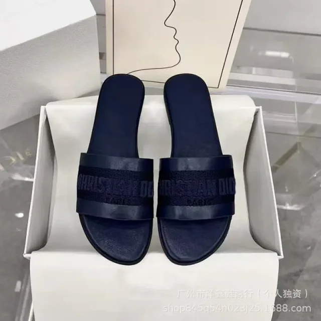 Dior Sandals Logo Strap Flat Slide product detail image 6