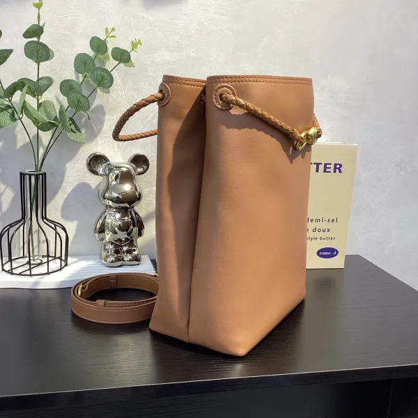 Bottega Veneta The Knot Bucket Bag Chocolate Brown Leather - 23