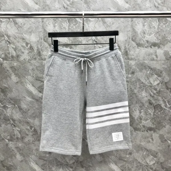 Thom Browne Four-Bar Stripe Black Sweatshorts - 11