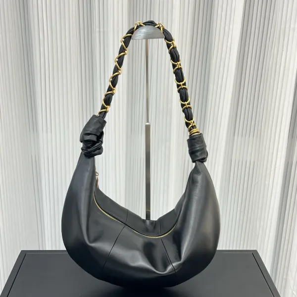 Bottega Veneta The Pouch Hobo Bag Black - 13
