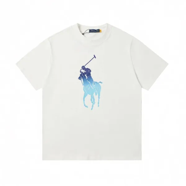 Polo Ralph Lauren Gradient Polo Player T-Shirt White - 1