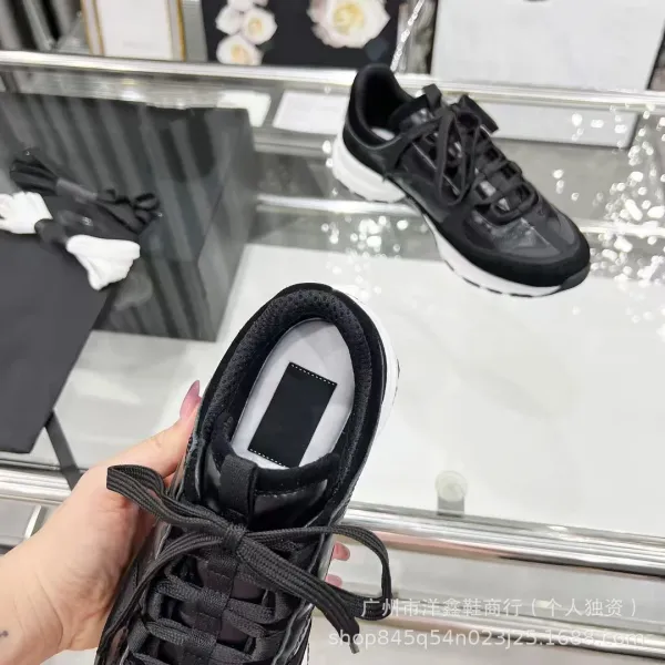 Chanel CC Logo Chunky Sneakers Gold Pink Beige Multicolor Sneakers - 20