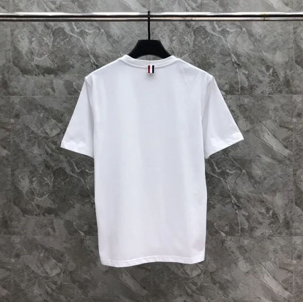Thom Browne Pink Dog Embroidered T-Shirt - 19