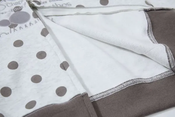 Saint Tears Polka Dot Cropped Zip-Up Hoodie Black - 18