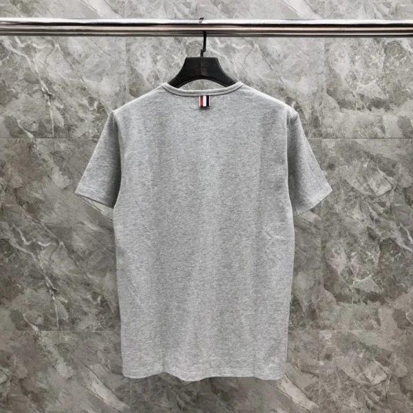 Thom Browne Classic Four-Bar Stripe Pocket T-Shirt Black - 29