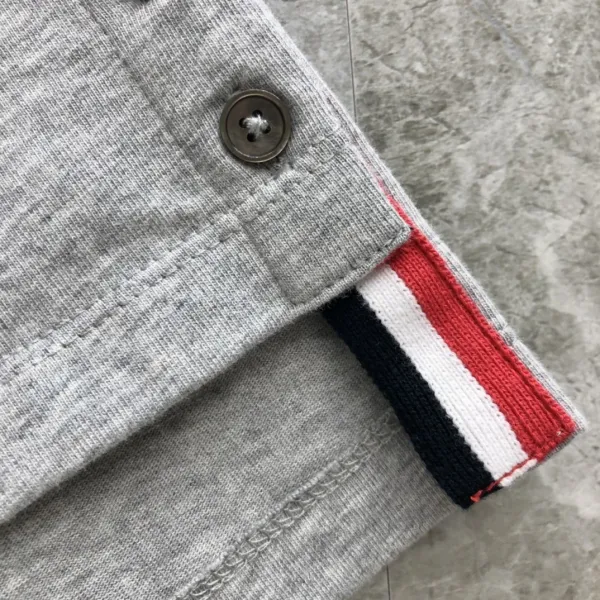 Thom Browne Classic Four-Bar Stripe Pocket T-Shirt Black - 35