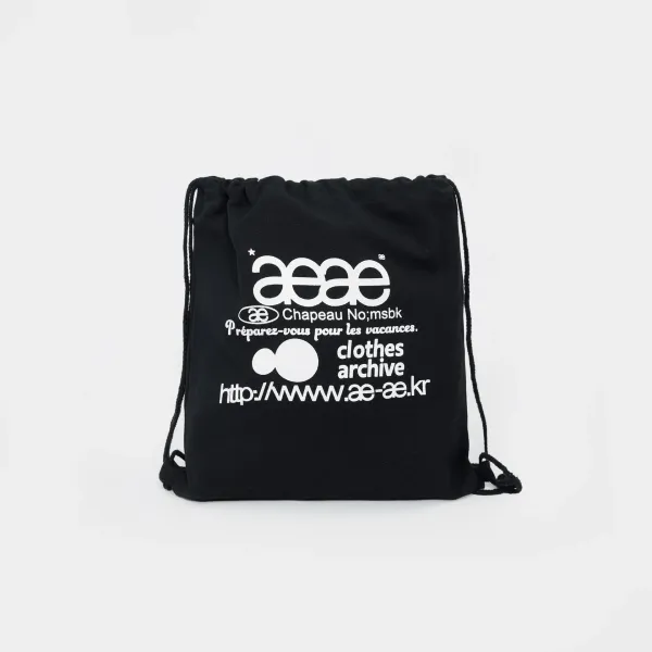 Aeae Chapeau No;msbk Black Drawstring Bag - 4