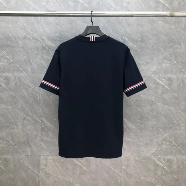 Thom Browne Classic Four-Bar Stripe Navy T-Shirt - 16