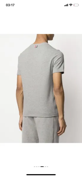 Thom Browne 4-Bar Stripe Navy T-Shirt - 6