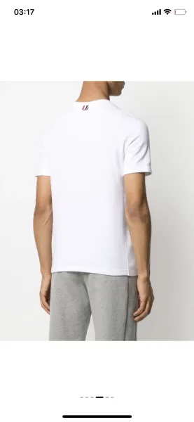 Thom Browne 4-Bar Stripe Navy T-Shirt - 9