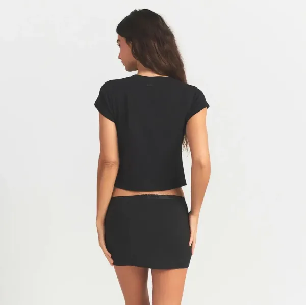 Saint Tears Cut-Out Shorts Black - 21