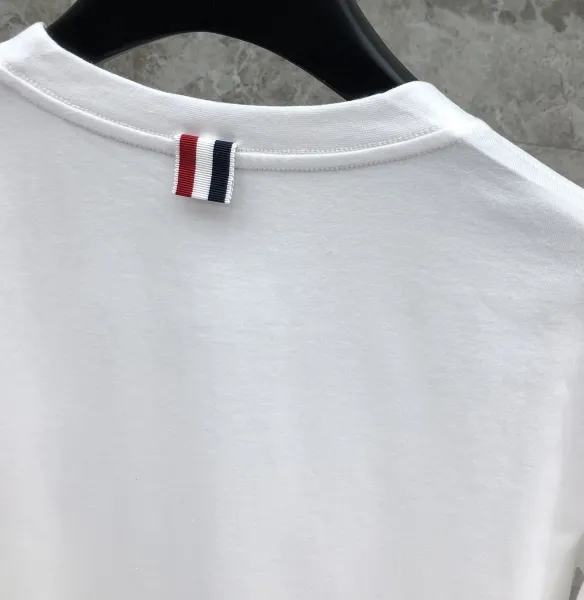 Thom Browne Anchor Embroidered Navy T-Shirt - 38