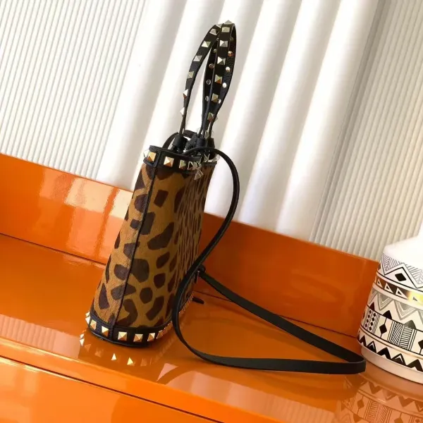 Valentino Rockstud Leopard Print Mini Shoulder Bag - 5